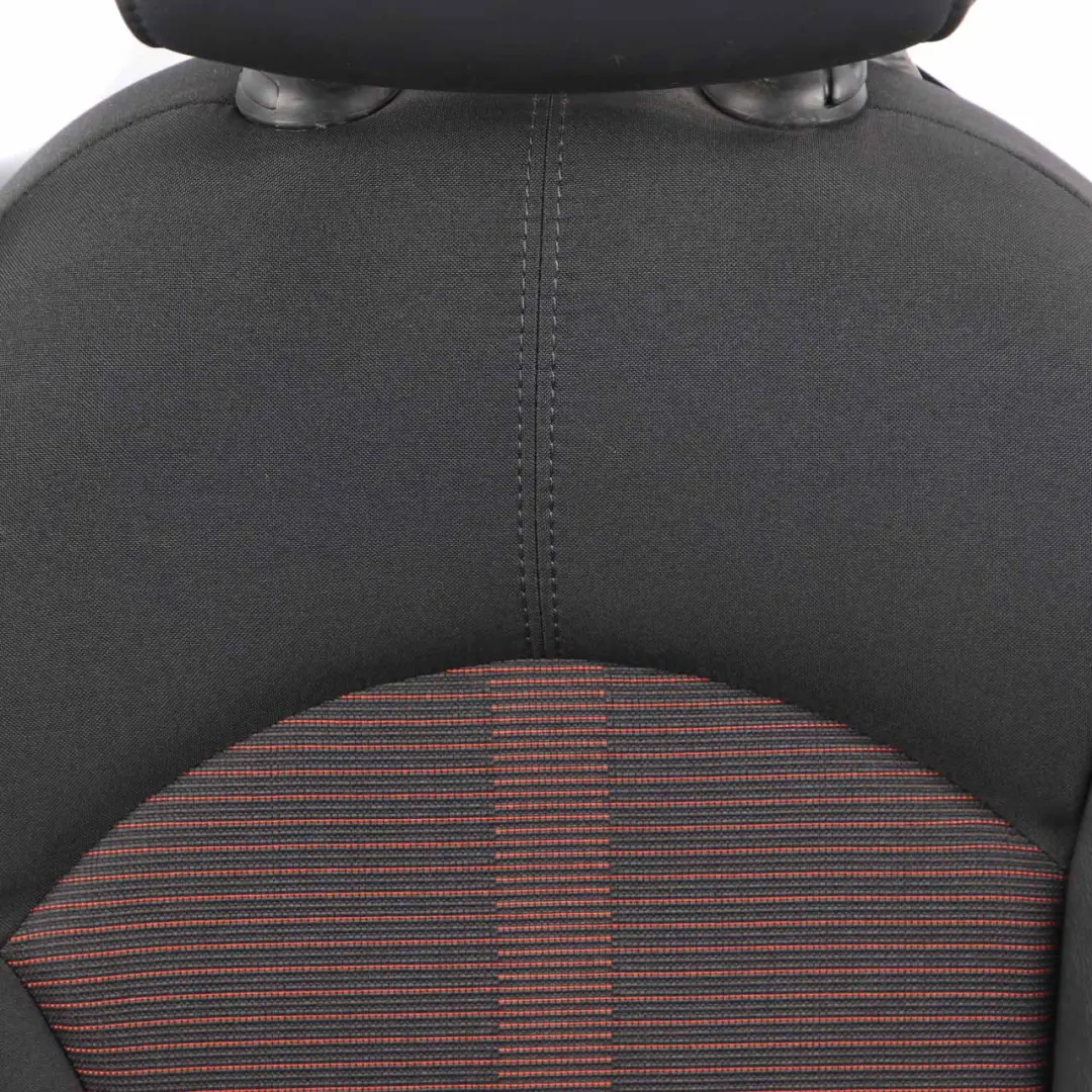 Left N/S Folding Seat Cloth Leather Parallel Lines Red to Mini R60 Countryman Rear with Part number 9809212 Mini R60 Countryman Rear Left N/S Folding Seat Cloth Leather Parallel Lines Red - SKU 9809212 - Part number 9809212
