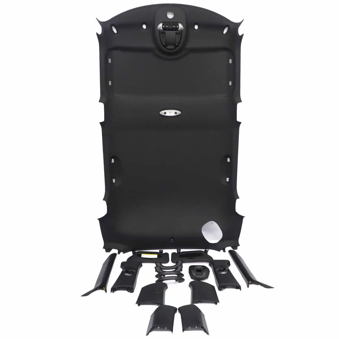 Complete Headlining Roof Lining Carbon Black + Pillars Handles 9807657 to Mini R60 with Part number 9809267 Mini R60 Complete Headlining Roof Lining Carbon Black + Pillars Handles 9807657 - SKU 9809267 - Part number 9809267