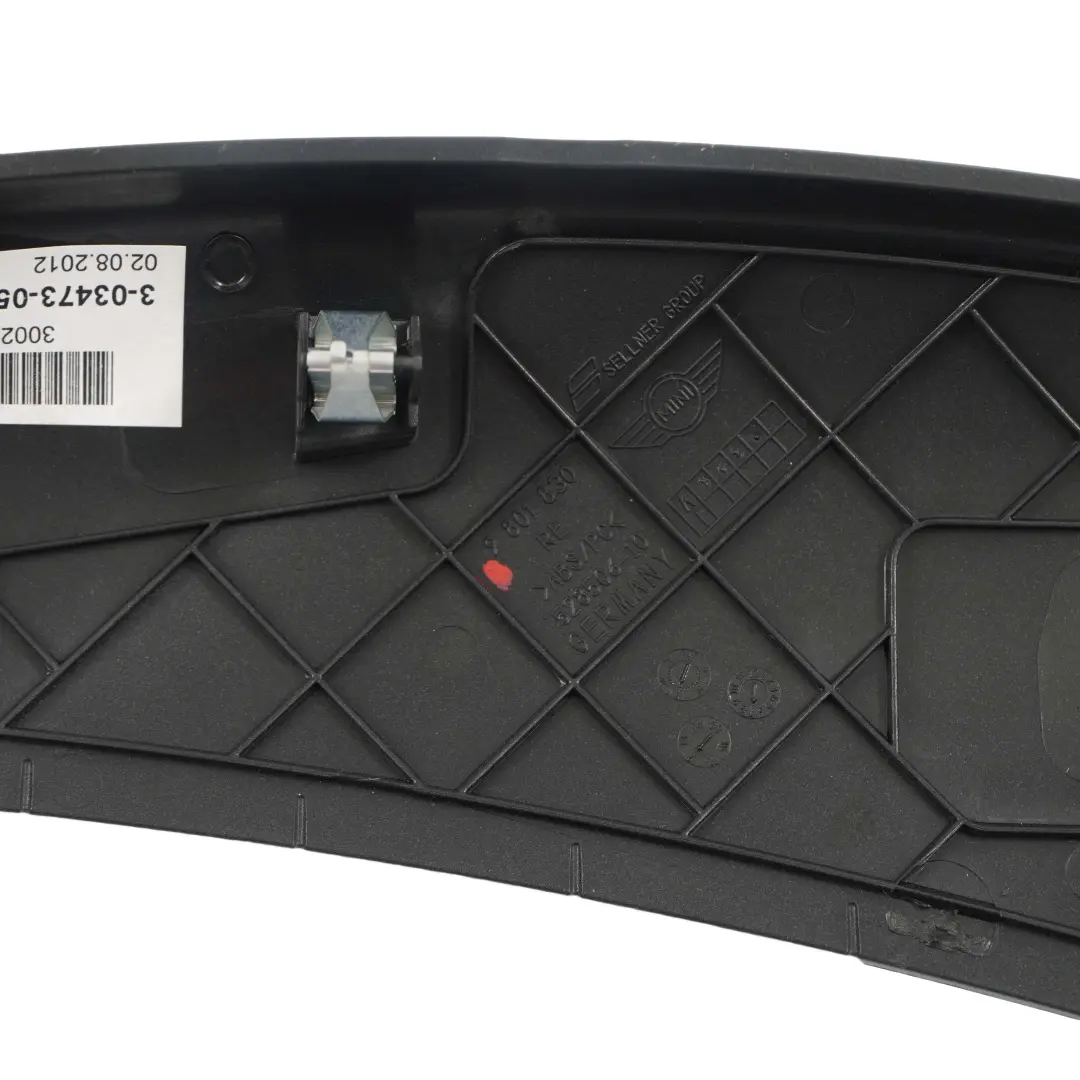 Mini Countryman R60 Trim Cover Console Front Right O/S Dark Anthracite 9801830 - SKU 9809548 - Part number 9809548