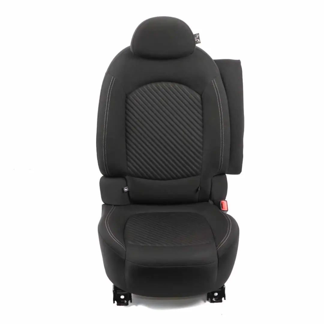Cloth Fabric Diagonal Track Carbon Black Rear Right O/S Seat to MINI R61 Paceman with Part number 9809832 MINI R61 Paceman Cloth Fabric Diagonal Track Carbon Black Rear Right O/S Seat - SKU 9809832 - Part number 9809832