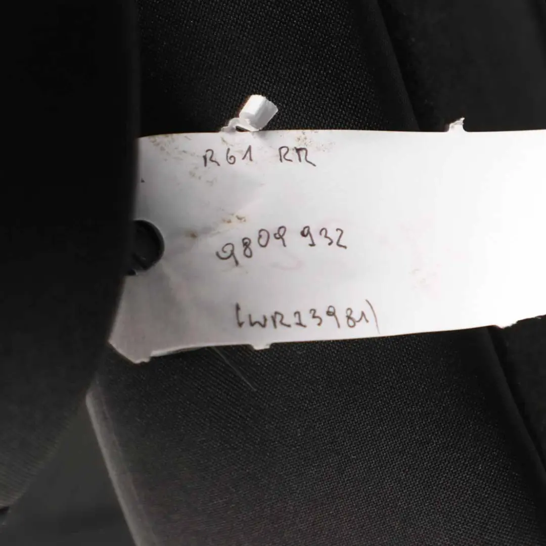 Cloth Fabric Diagonal Track Carbon Black Rear Right O/S Seat to MINI R61 Paceman with Part number 9809832 MINI R61 Paceman Cloth Fabric Diagonal Track Carbon Black Rear Right O/S Seat - SKU 9809832 - Part number 9809832