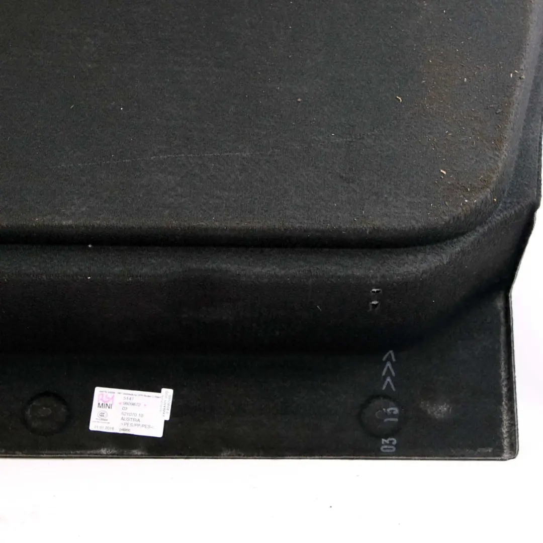 Trunk Floor Carpet Mini R61 Paceman Boot Trim Panel Luggage Compartment to with Part number 9809872 Trunk Floor Carpet Mini R61 Paceman Boot Trim Panel Luggage Compartment - SKU 9809872 - Part number 9809872