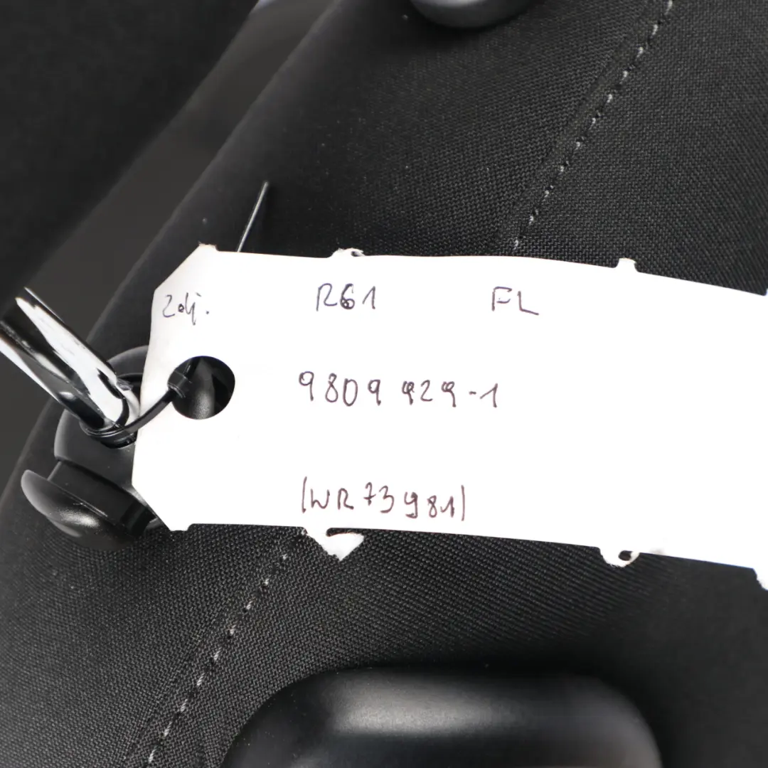 Cloth Fabric Diagonal Track Front Left N/S Seat to MINI R61 Paceman with Part number 9809929 MINI R61 Paceman Cloth Fabric Diagonal Track Front Left N/S Seat - SKU 9809929-1 - Part number 9809929