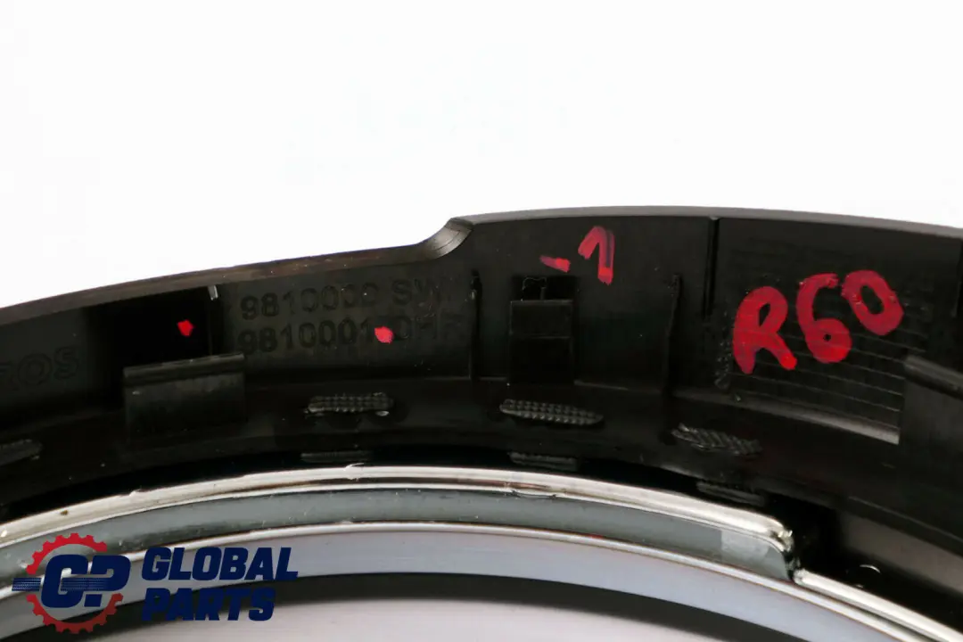 Panel Frontal Anillo Salpicadero Cromo 9810000 para Mini Countryman Paceman R60 R61 con número de pieza 9810001 Mini Countryman Paceman R60 R61 Panel Frontal Anillo Salpicadero Cromo 9810000 - SKU 9810001-1 - Número de pieza 9810001