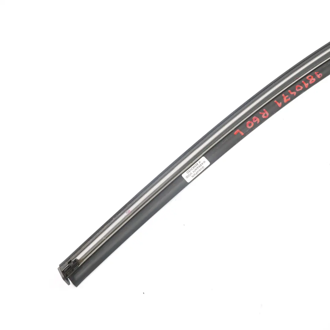 Guarnizione Finestrino Porta Striscia Copertura Canale Sinistra N/S per Mini R60 con numero di parte 9810471 Mini R60 Guarnizione Finestrino Porta Striscia Copertura Canale Sinistra N/S - SKU 9810471 - Numero di parte 9810471