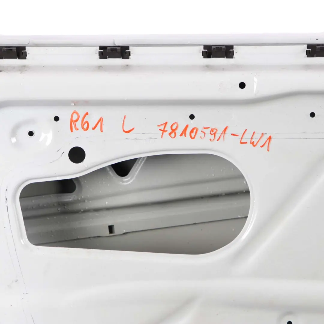Front Door MINI R61 Cooper Paceman Left N/S Shell Light White - B15 to with Part number 9810591 Front Door MINI R61 Cooper Paceman Left N/S Shell Light White - B15 - SKU 9810591-LW1 - Part number 9810591