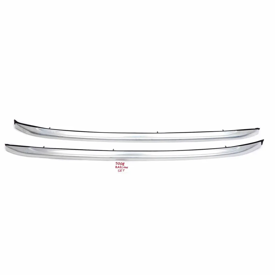 Peugeot 3008 Roof Railing Left Right N/O/S Rack Moulding Trim Aluminium Set - SKU 98108660VV - Part number 98108660VV