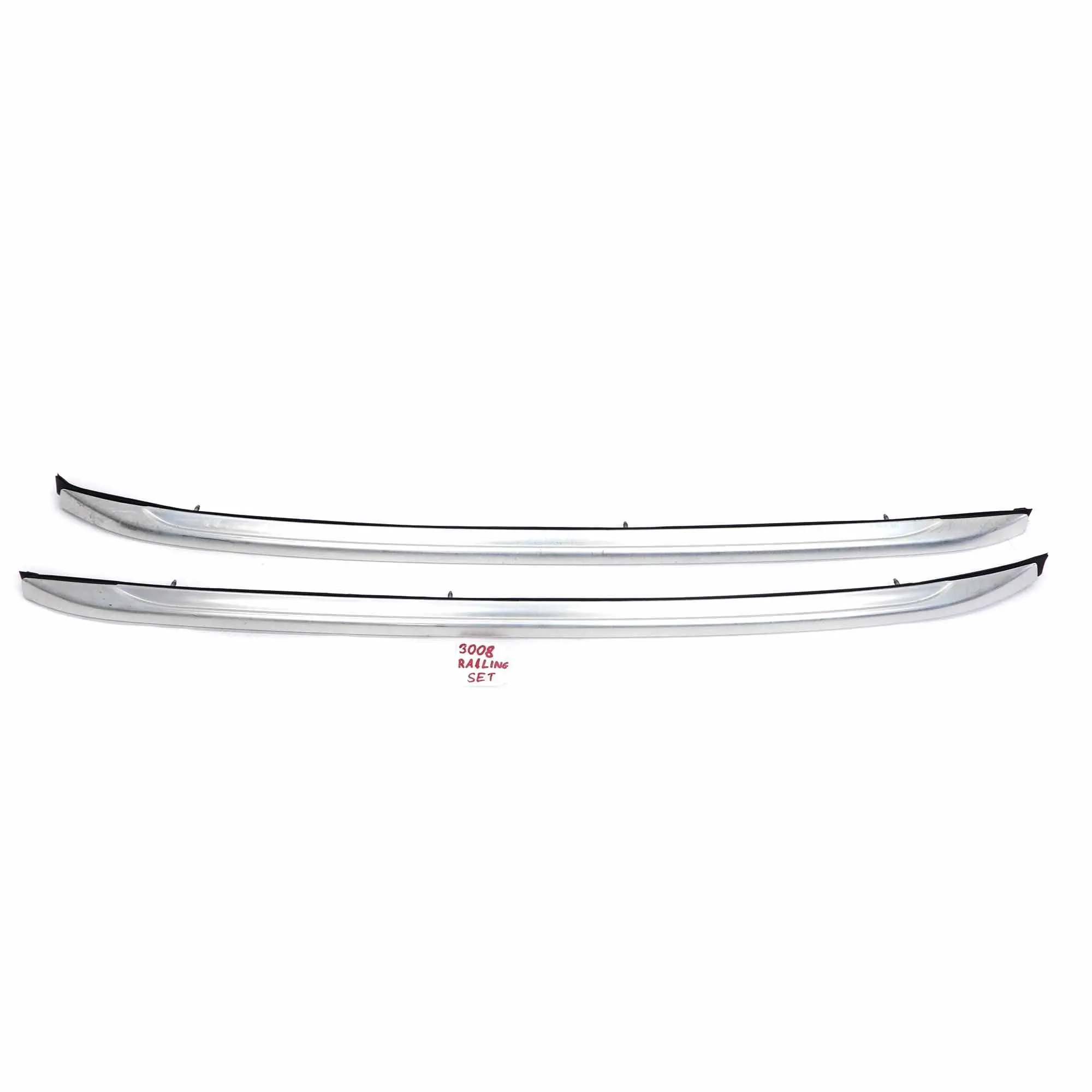 Peugeot 3008 Techo Railing Izquierda Derecha Moldura Moldura Aluminio Set