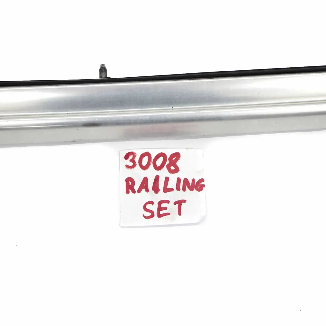 Roof Railing Rack Moulding Trim Left Right N/O/S Aluminium Set to Peugeot 3008 with Part number 98108660VV Peugeot 3008 Roof Railing Rack Moulding Trim Left Right N/O/S Aluminium Set - SKU 98108660VV - Part number 98108660VV