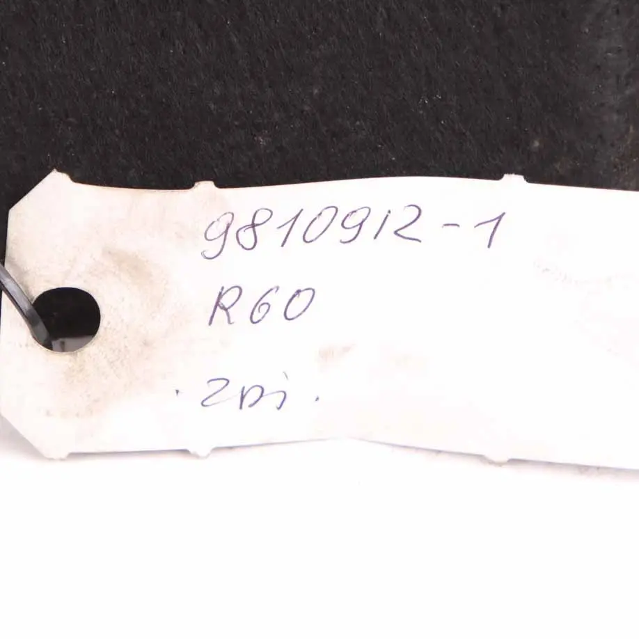 Right O/S Boot Trunk Luggage Trim Panel Cover to Mini Countryman R60 with Part number 9810912 Mini Countryman R60 Right O/S Boot Trunk Luggage Trim Panel Cover - SKU 9810912-1 - Part number 9810912