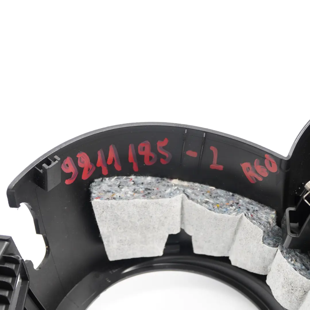 Consola Central Panel Delantero Tapa Negro para Mini Cooper R60 R61 con número de pieza 9811185 Mini Cooper R60 R61 Consola Central Panel Delantero Tapa Negro - SKU 9811185-2 - Número de pieza 9811185