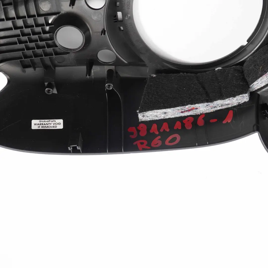 Mini Cooper R60 R61 Capot Console Centrale Avant Noir 9803308 - SKU 9811186-1 - Numéro de pièce 9811186
