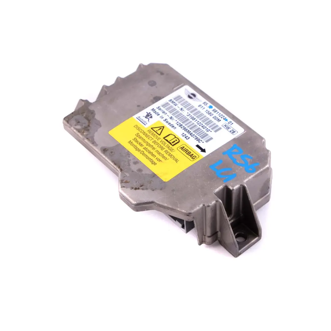 Airbag ECU Modulo unità di controllo per Mini R55 R56 R57 con numero di parte 9811224 Mini R55 R56 R57 Airbag ECU Modulo unità di controllo - SKU 9811224 - Numero di parte 9811224