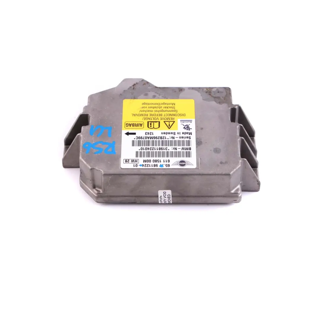 Airbag ECU Modulo unità di controllo per Mini R55 R56 R57 con numero di parte 9811224 Mini R55 R56 R57 Airbag ECU Modulo unità di controllo - SKU 9811224 - Numero di parte 9811224
