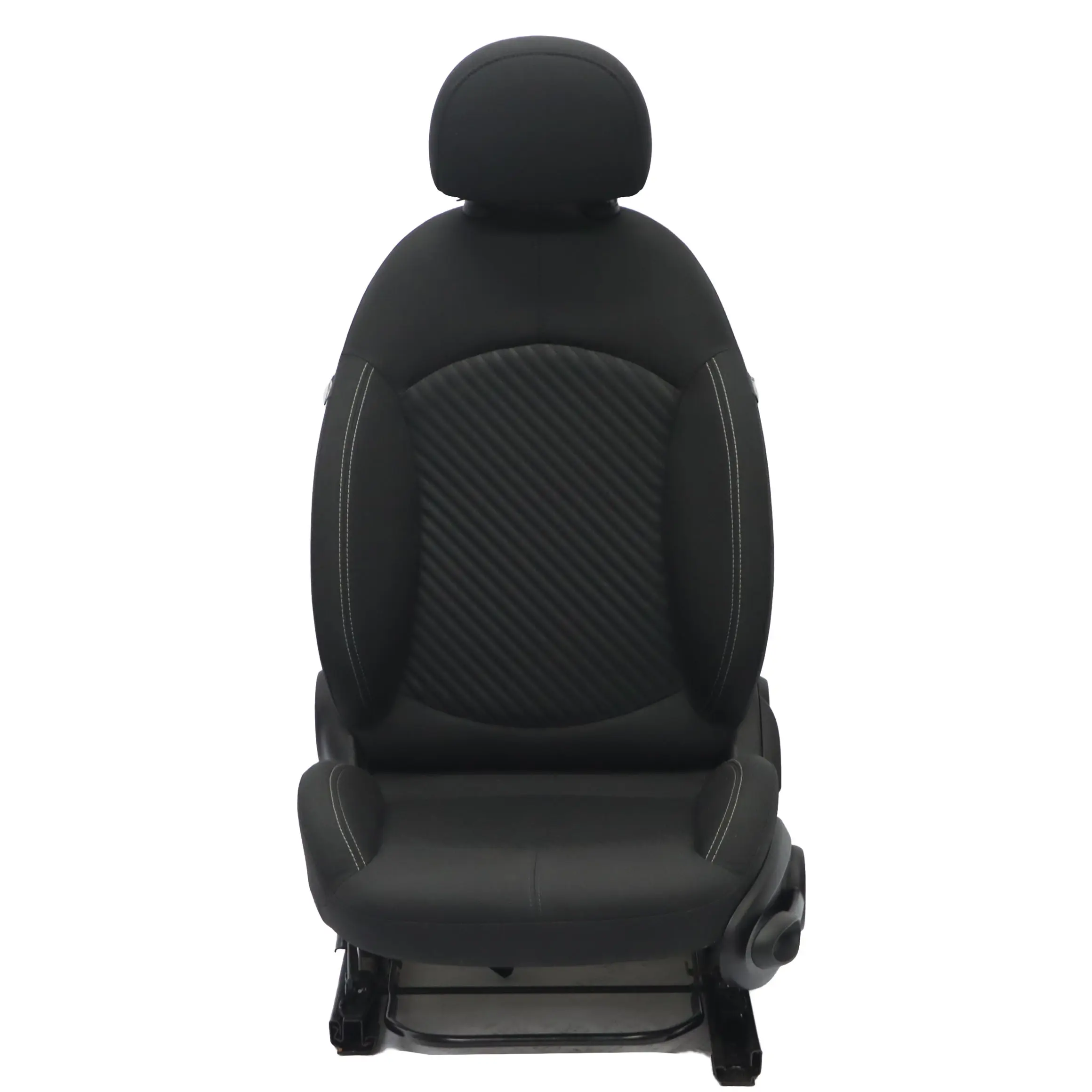 MINI R60 Countryman Sport Cloth Fabric Diagonal Track Grey Front Left N/S Seat