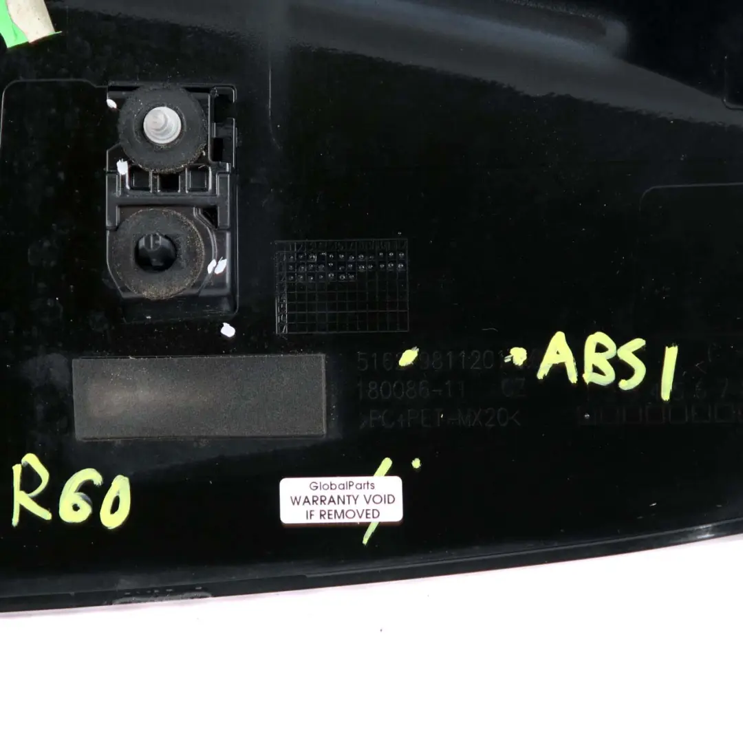 Boot Spoiler Absolute Black Metallic B11 to Mini Countryman R60 Rear Tailgate with Part number 9811625 Mini Countryman R60 Rear Tailgate Boot Spoiler Absolute Black Metallic B11 - SKU 9811625-ABS1 - Part number 9811625