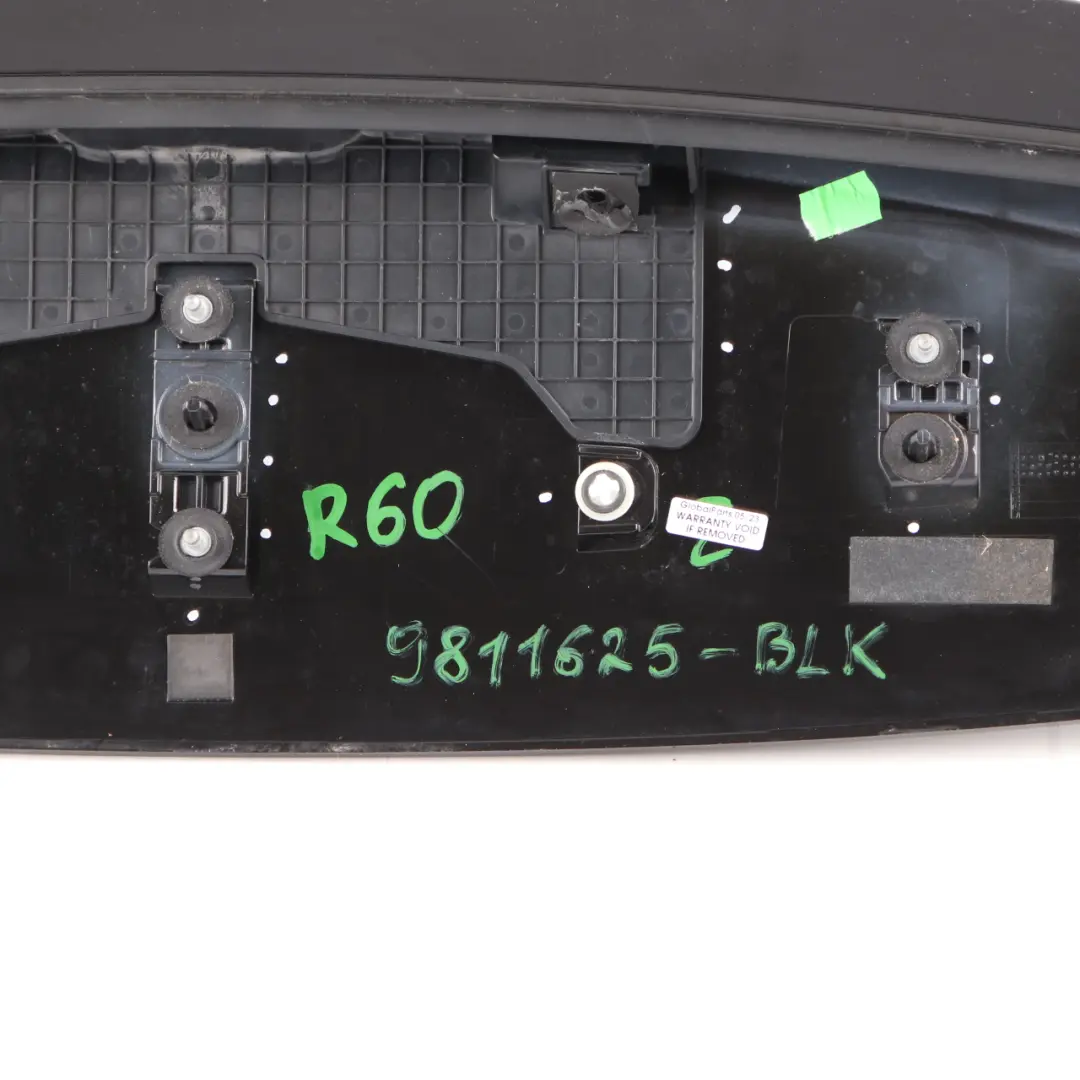 Mini R60 Aileron arrière Panneau du hayon Couvercle du coffre Noir - SKU 9811625-BLK - Numéro de pièce 9811625