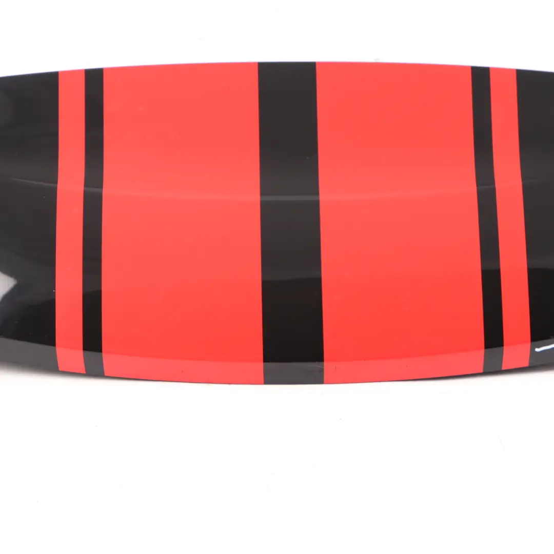 Spoiler Mini R60 Tailgate Boot Trim Red Stripes Absolute Black Metallic B11 to Rear with Part number 9811626 Rear Spoiler Mini R60 Tailgate Boot Trim Red Stripes Absolute Black Metallic B11 - SKU 9811626-ABS1 - Part number 9811626