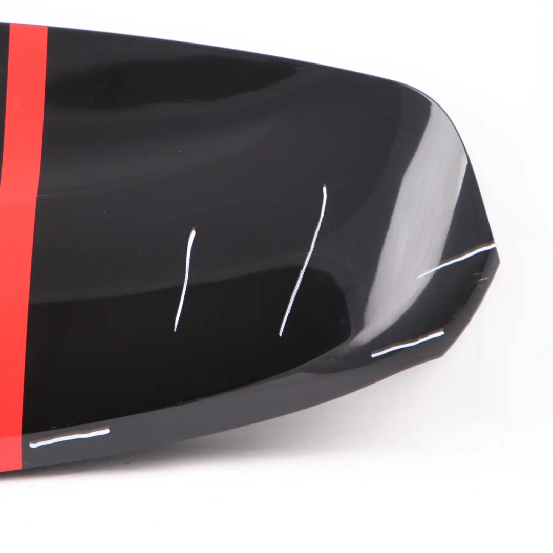 Spoiler Mini R60 Tailgate Boot Trim Red Stripes Absolute Black Metallic B11 to Rear with Part number 9811626 Rear Spoiler Mini R60 Tailgate Boot Trim Red Stripes Absolute Black Metallic B11 - SKU 9811626-ABS1 - Part number 9811626