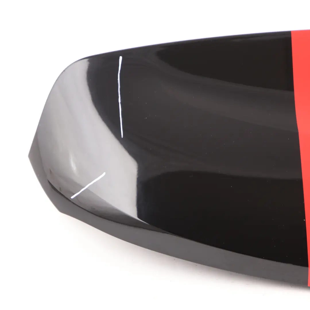Spoiler Mini R60 Tailgate Boot Trim Red Stripes Absolute Black Metallic B11 to Rear with Part number 9811626 Rear Spoiler Mini R60 Tailgate Boot Trim Red Stripes Absolute Black Metallic B11 - SKU 9811626-ABS1 - Part number 9811626