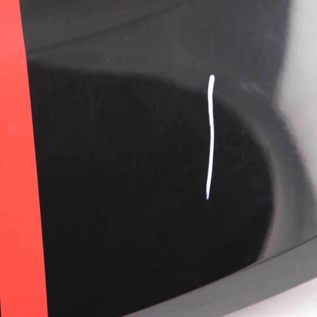 Spoiler Mini R60 Tailgate Boot Trim Red Stripes Absolute Black Metallic B11 to Rear with Part number 9811626 Rear Spoiler Mini R60 Tailgate Boot Trim Red Stripes Absolute Black Metallic B11 - SKU 9811626-ABS1 - Part number 9811626