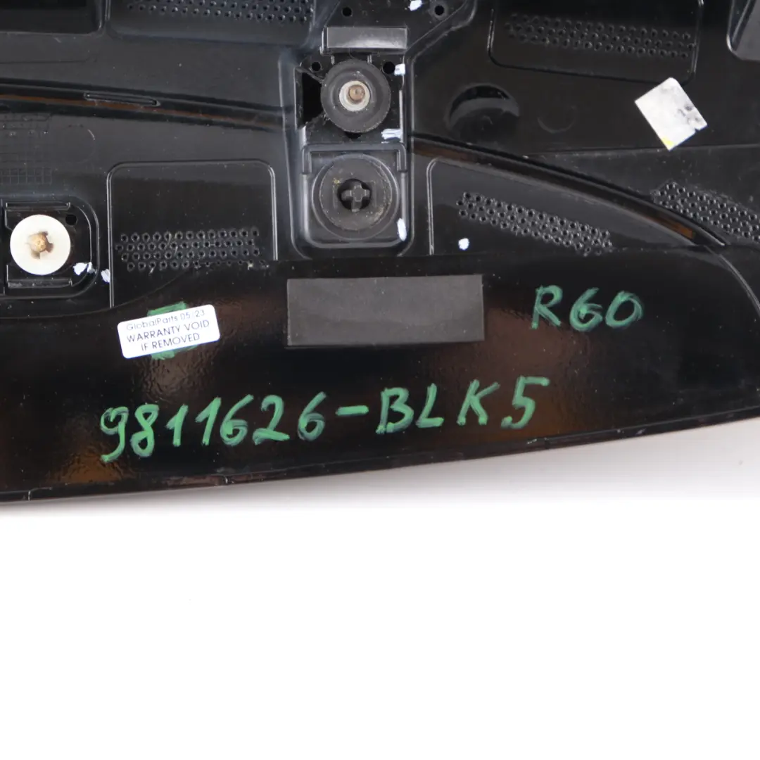 Spoiler posteriore Portellone Baule Boot Panel Nero 9801389 per Mini Countryman R60 con numero di parte 9811626 Mini Countryman R60 Spoiler posteriore Portellone Baule Boot Panel Nero 9801389 - SKU 9811626-BLK5 - Numero di parte 9811626