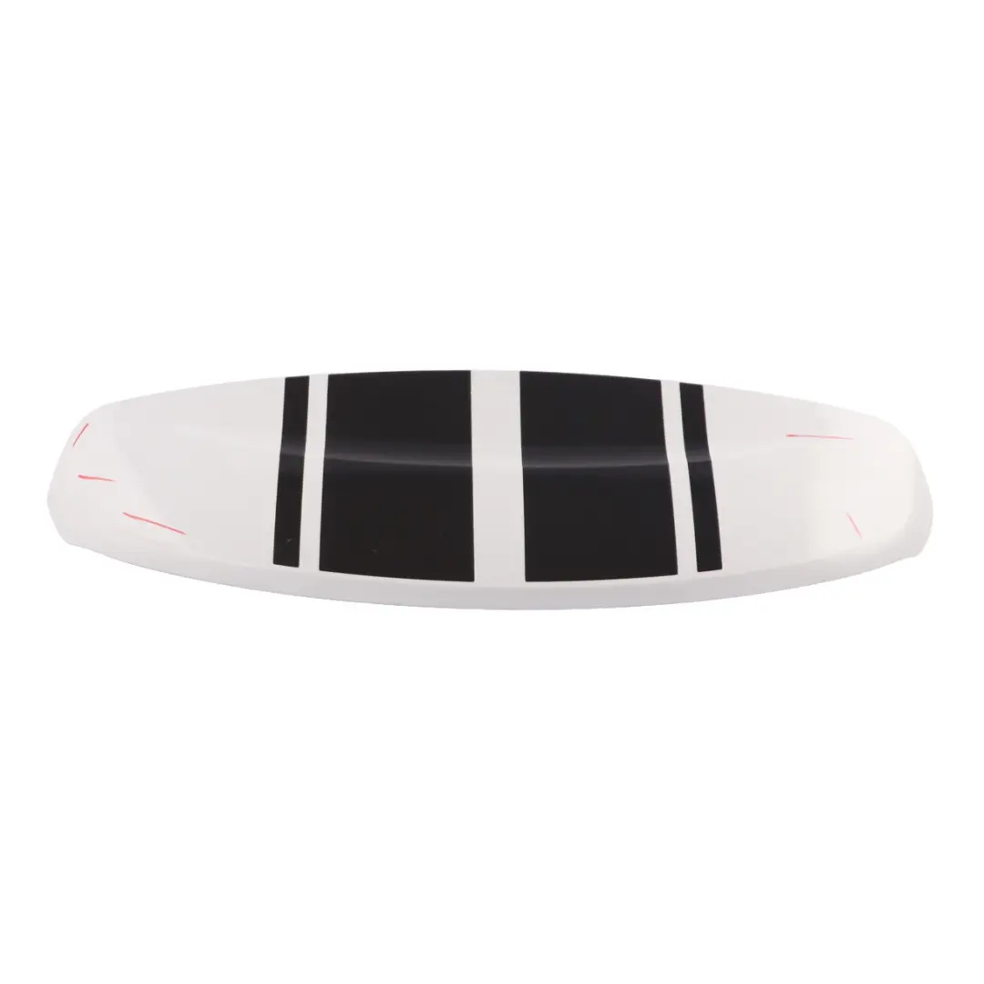 Boot Spoiler Light White - B15 Black Stripes to Mini R60 Rear Tailgate with Part number 9811626 Mini R60 Rear Tailgate Boot Spoiler Light White - B15 Black Stripes - SKU 9811626-LW - Part number 9811626