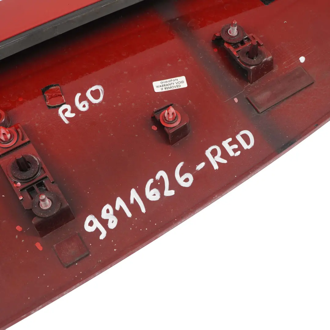 Spoiler trasero Mini R60 Tailgate Trunk Boot Lid Trim Panel Rojo 9801389 para con número de pieza 9811626 Spoiler trasero Mini R60 Tailgate Trunk Boot Lid Trim Panel Rojo 9801389 - SKU 9811626-RED - Número de pieza 9811626