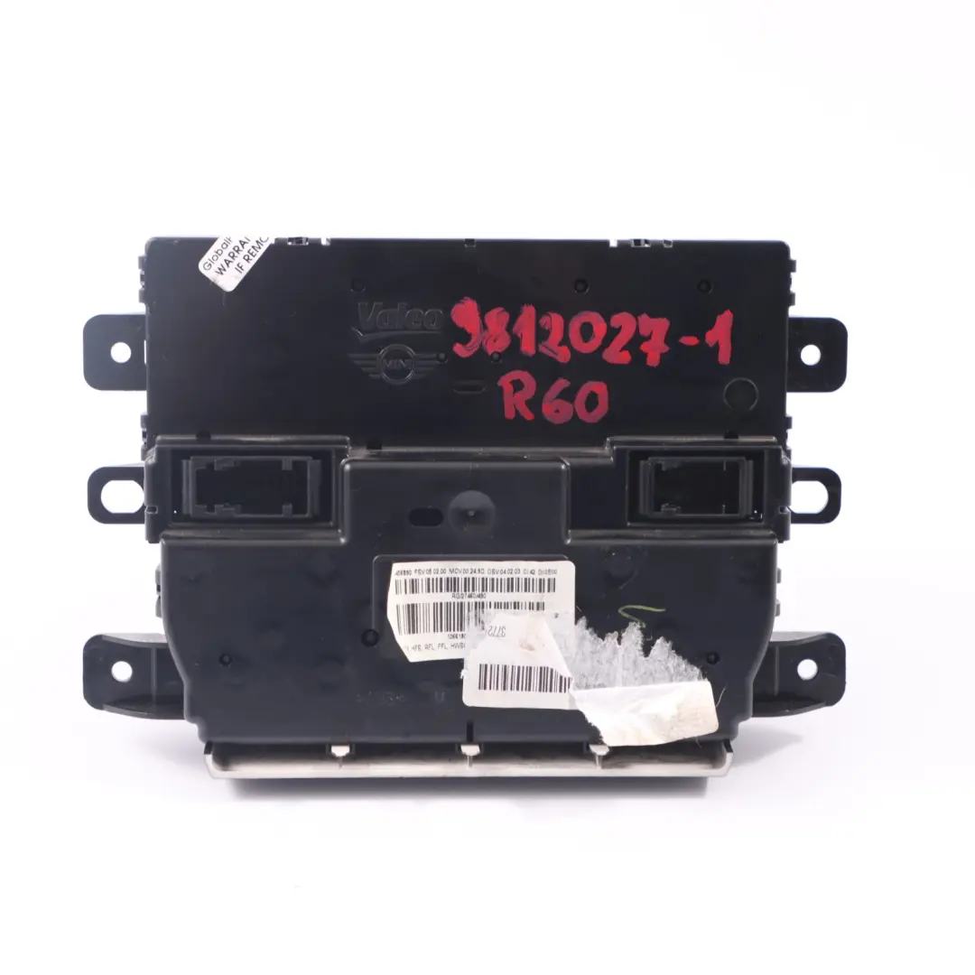 Mini Cooper R60 R61 Climatisation Automatique Chauffage Interrupteur - SKU 9812027-1 - Numéro de pièce 9812027