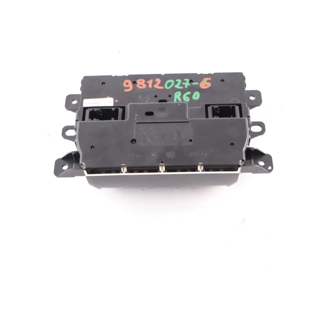 Mini R60 R61 Automatic Air Conditioning Heater Control Unit Switch Panel Heated - SKU 9812027-6 - Part number 9812027