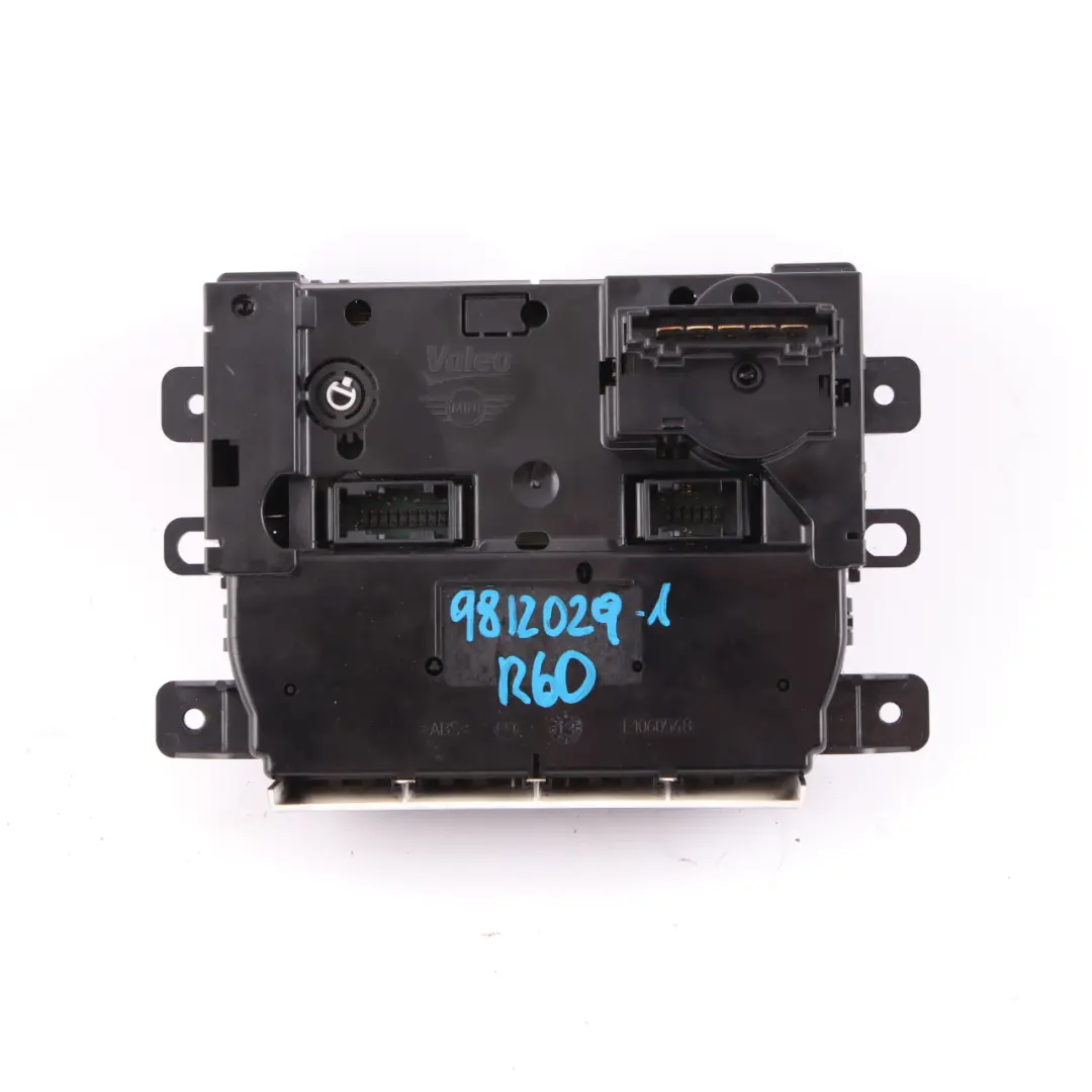 Aire Acondicionado Calentador Control Interruptor 9811998 para Mini R60 R61 con número de pieza 9812029 Mini R60 R61 Aire Acondicionado Calentador Control Interruptor 9811998 - SKU 9812029-1 - Número de pieza 9812029