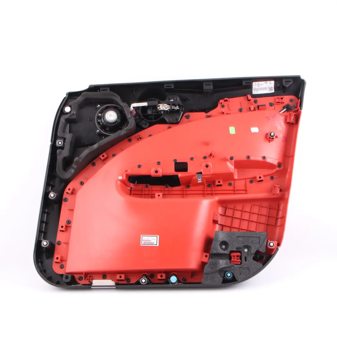 Front Left N/S Door Card Trim Panel Pure Red Anthracite to Mini Countryman R60 with Part number 9812165 Mini Countryman R60 Front Left N/S Door Card Trim Panel Pure Red Anthracite - SKU 9812165 - Part number 9812165