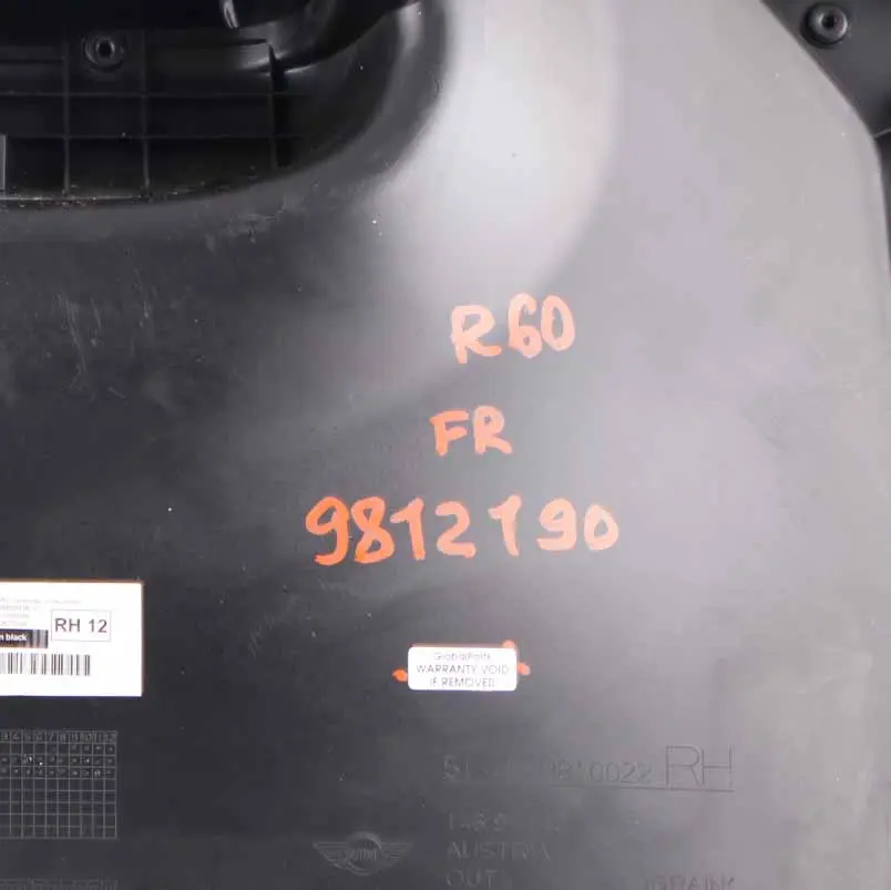 Mini Countryman R60 Pannello Porta Davanti Destra Carbonio Nero - SKU 9812190 - Numero di parte 9812190