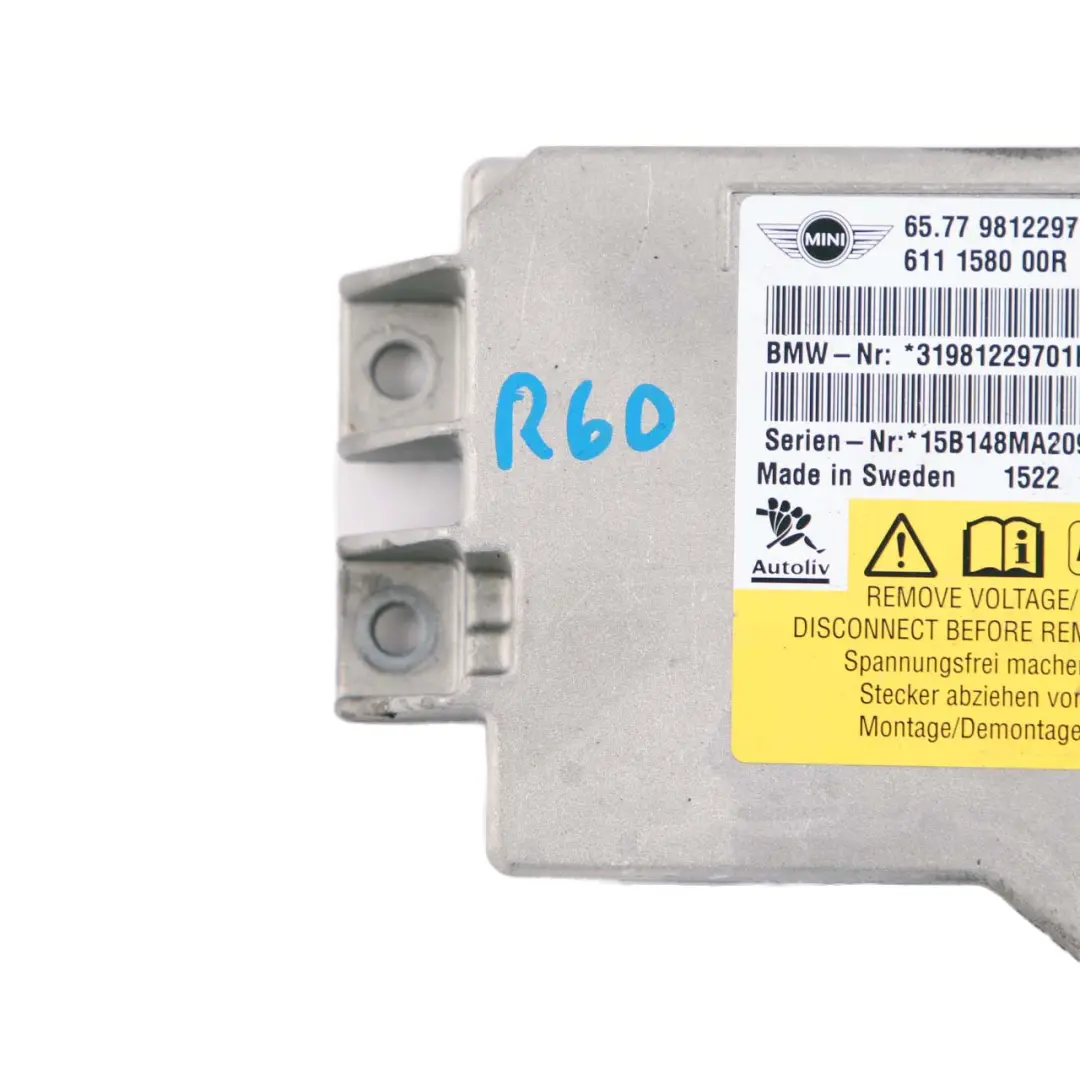 Module ECU Control Unit Module to Mini R55 R56 R57 Air with Part number 9812297 Mini R55 R56 R57 Air Module ECU Control Unit Module - SKU 9812297 - Part number 9812297