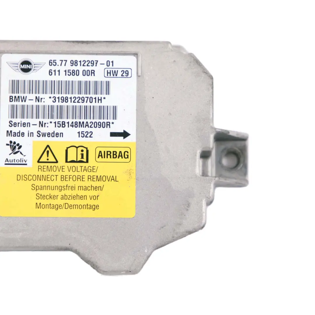 Mini R55 R56 R57 Módulo de Aire ECU Unidad de Control Módulo - SKU 9812297 - Número de pieza 9812297