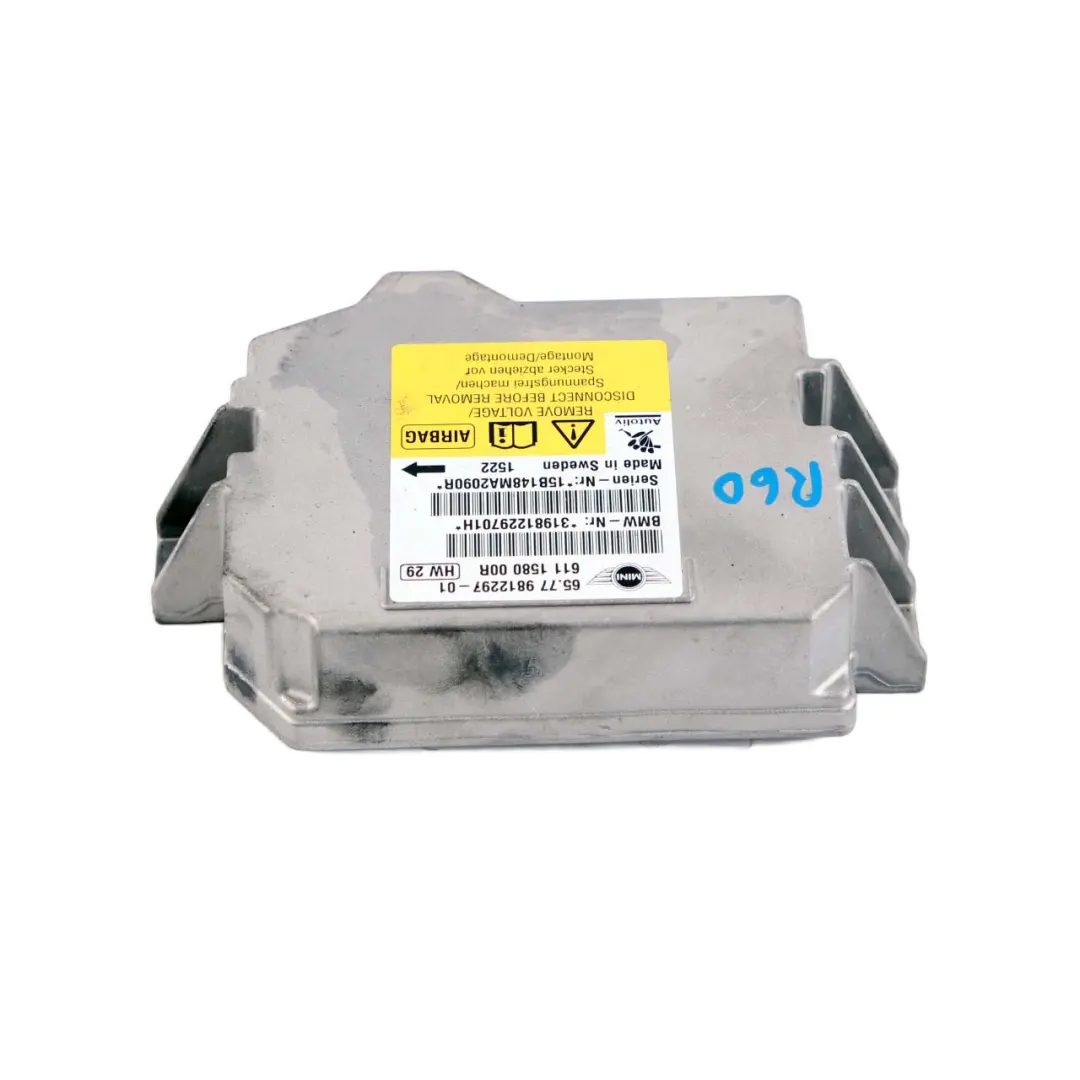 Mini R55 R56 R57 Módulo de Aire ECU Unidad de Control Módulo - SKU 9812297 - Número de pieza 9812297