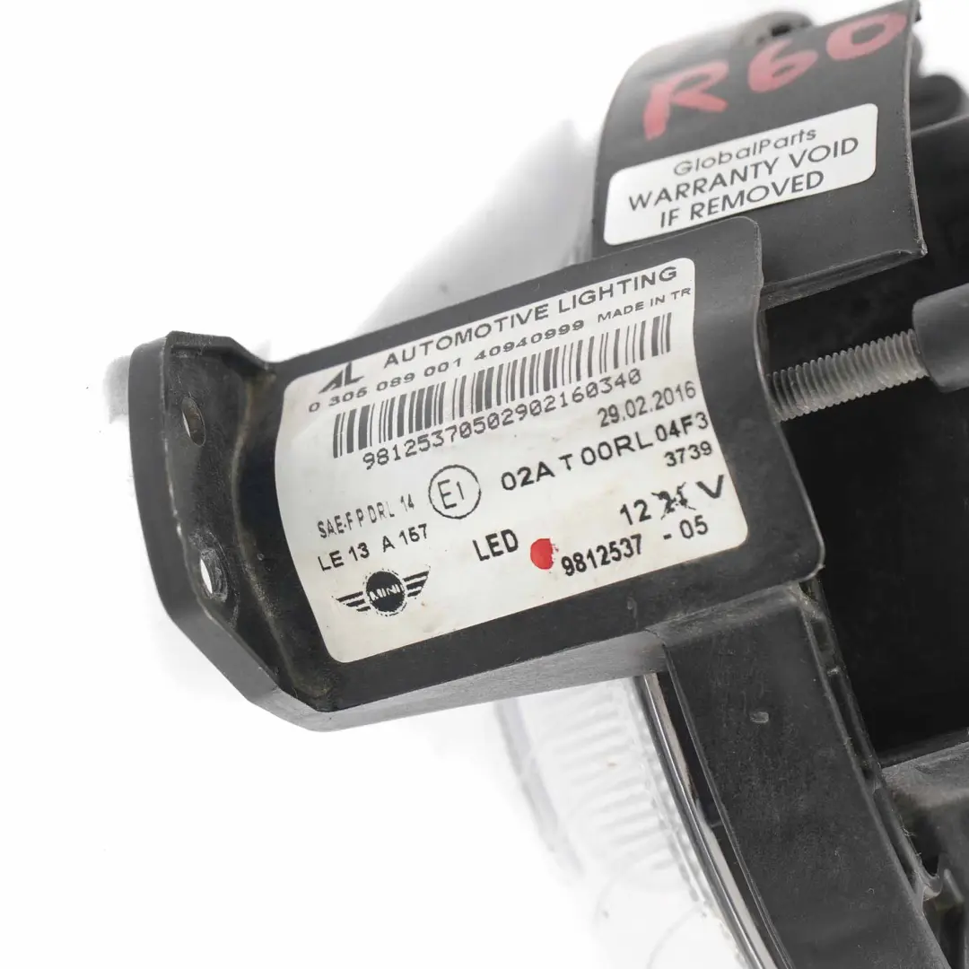 Stoßstange Nebelscheinwerfer LED Frontleuchte Links Rechts für Mini R60 mit Teilenummer 9812537 Mini R60 Stoßstange Nebelscheinwerfer LED Frontleuchte Links Rechts - SKU 9812537 - Teilenummer 9812537