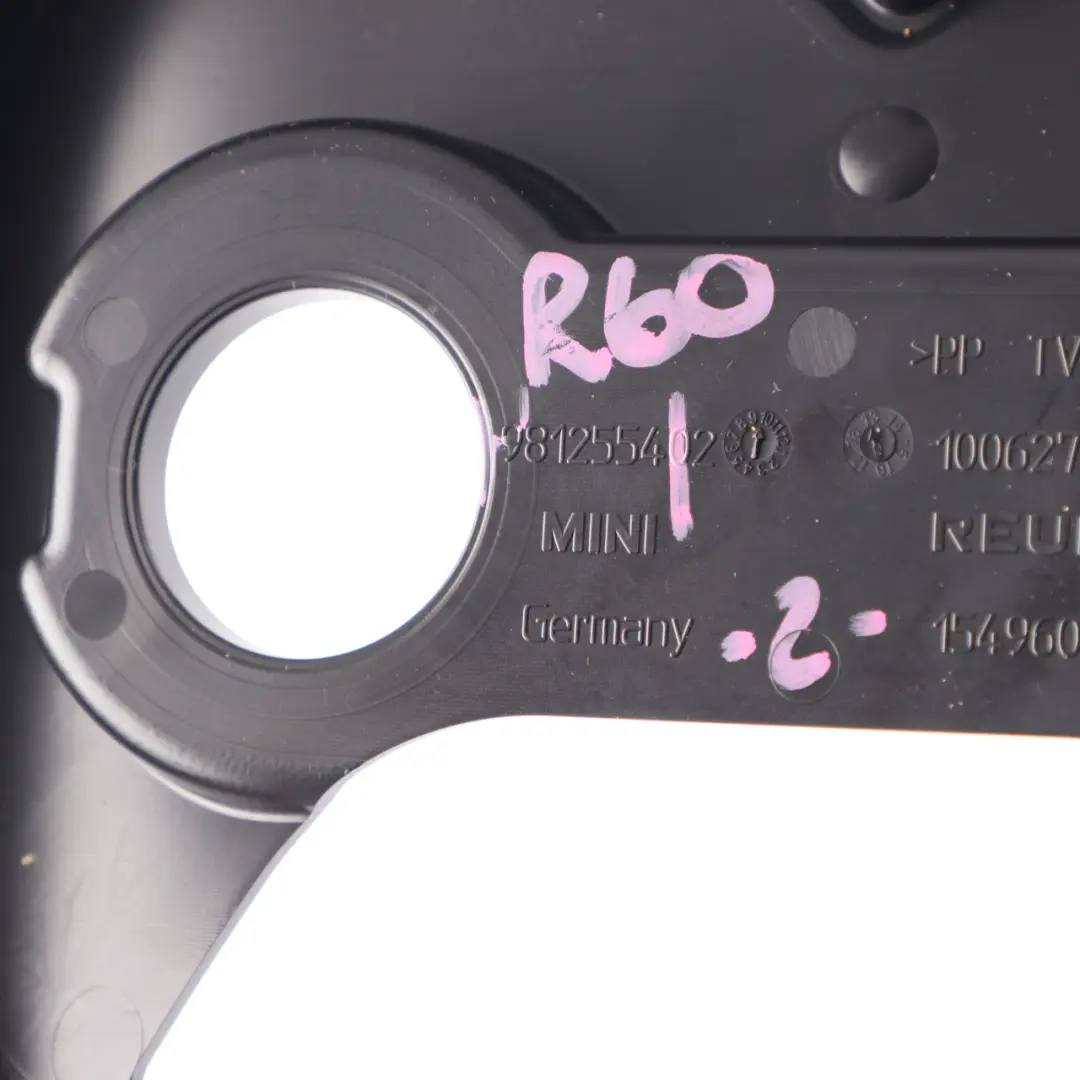 Consola Central Trasera Soporte Portavasos para Mini R60 Countryman con número de pieza 9812554 Mini R60 Countryman Consola Central Trasera Soporte Portavasos - SKU 9812554 - Número de pieza 9812554