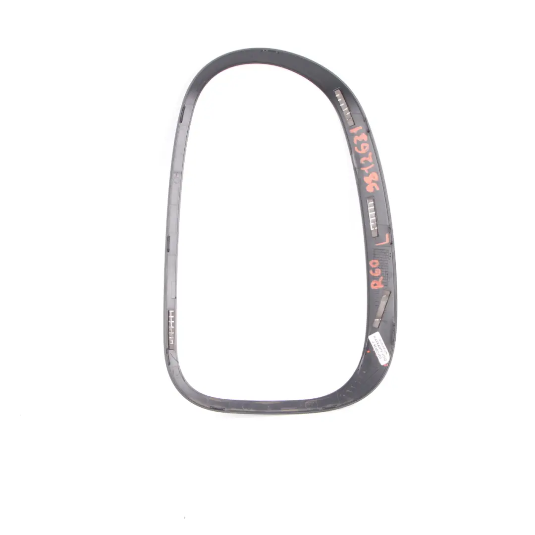 Lamp Trim Ring Piano Black Cover Left N/S to Mini Cooper R60 R61 Rear with Part number 9812631 Mini Cooper R60 R61 Rear Lamp Trim Ring Piano Black Cover Left N/S - SKU 9812631 - Part number 9812631