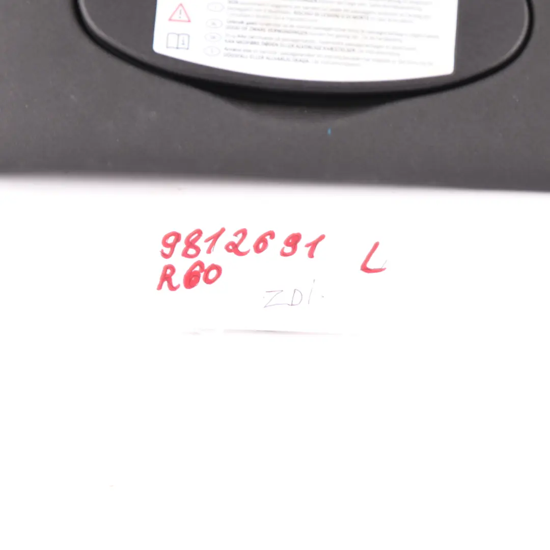 Mini Countryman R60 Sun Visor With Mirror Illumination Light Black Left - SKU 9812691 - Part number 9812691