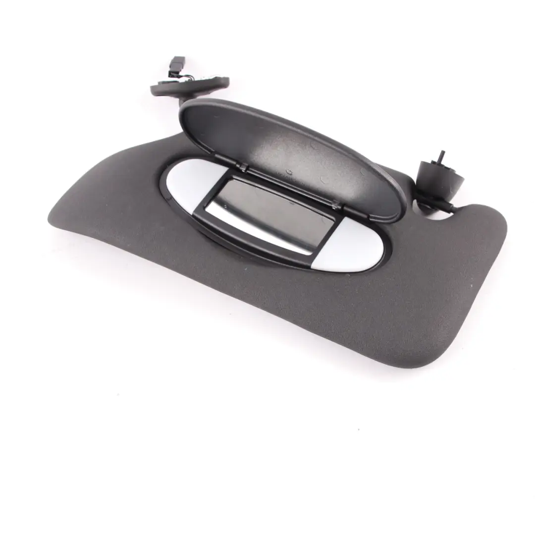 Mini R60 Visiera parasole con illuminazione specchietto nero sinistra - SKU 9812691 - Numero di parte 9812691