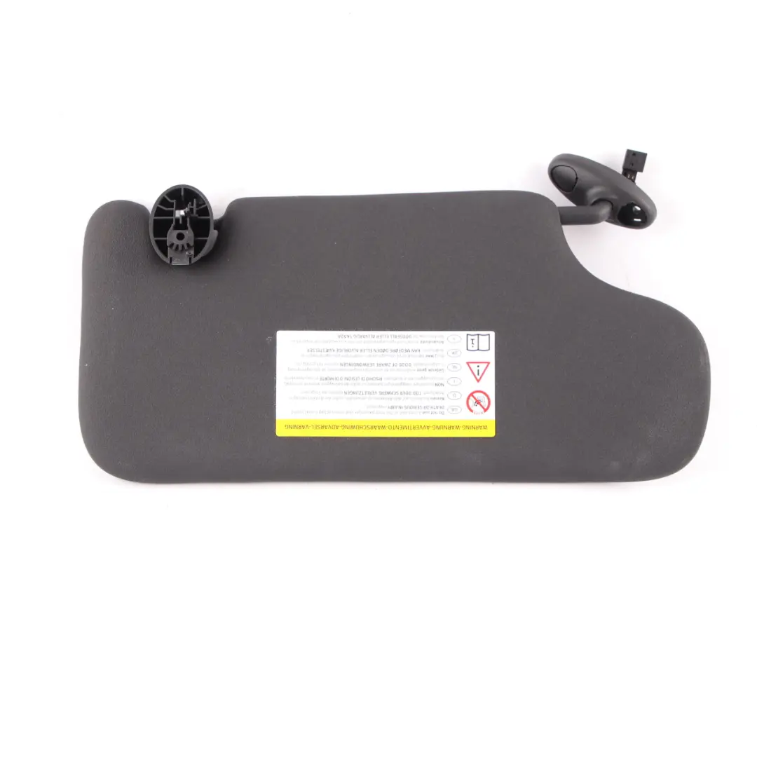 Mini R60 Visiera parasole con illuminazione specchietto nero sinistra - SKU 9812691 - Numero di parte 9812691