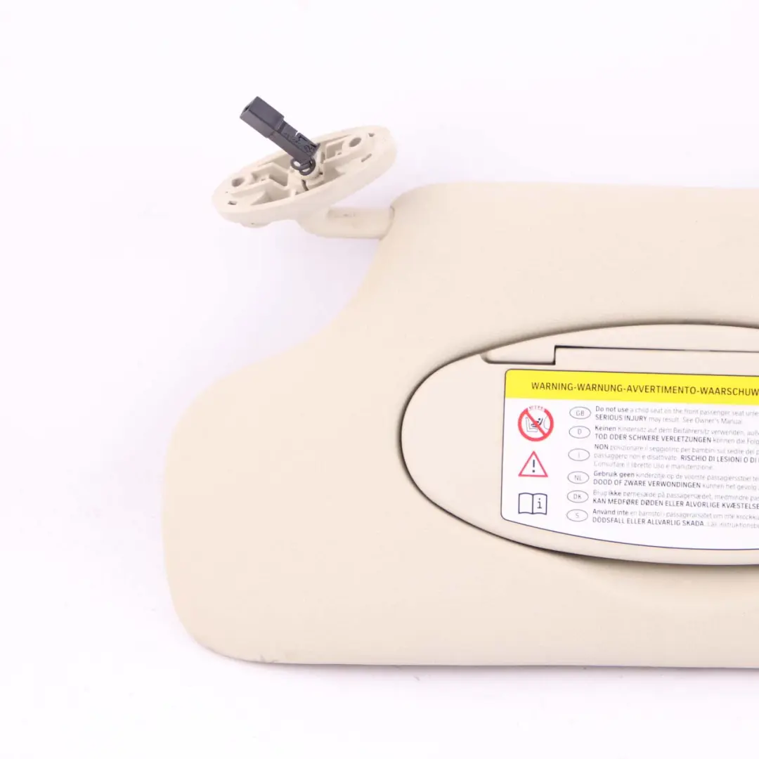 Mini Countryman R60 Sun Visor With Mirror Illumination Light Beige Left - SKU 9812693 - Part number 9812693