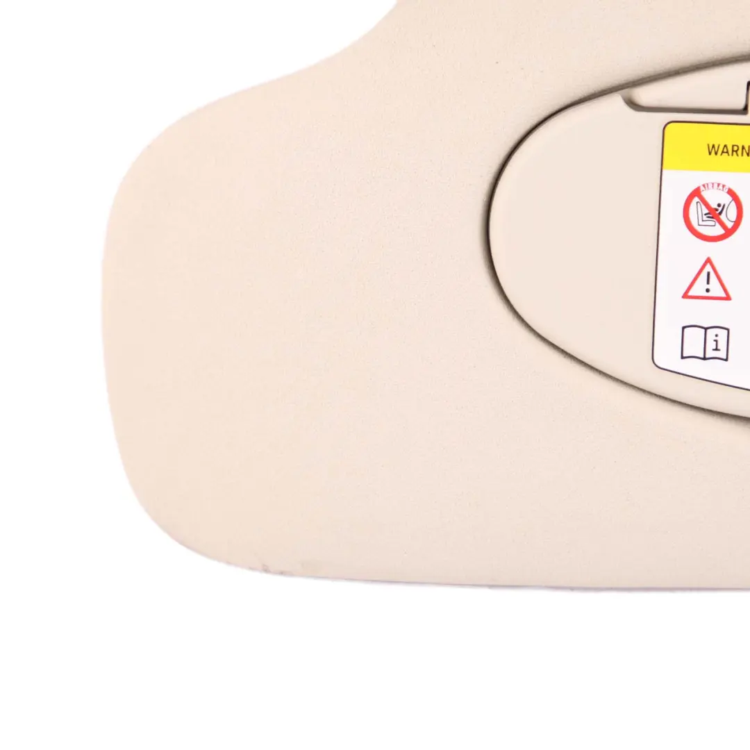 Mini Countryman R60 Sun Visor With Mirror Illumination Light Beige Left - SKU 9812693 - Part number 9812693