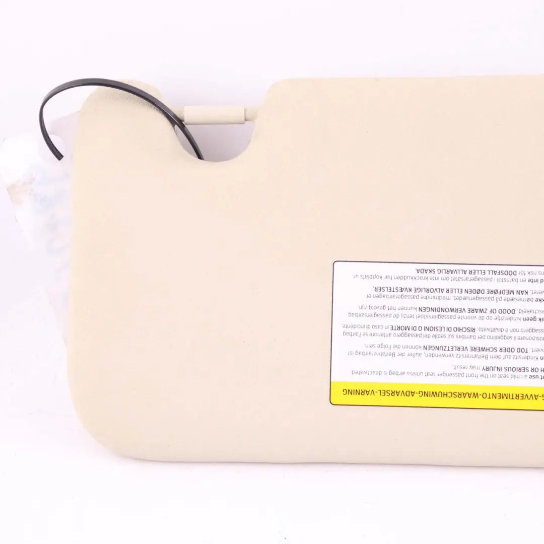 Mini Countryman R60 Sun Visor With Mirror Illumination Light Beige Left - SKU 9812693 - Part number 9812693