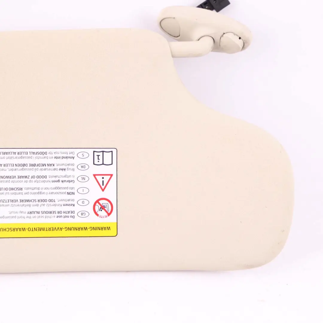 Mini Countryman R60 Sun Visor With Mirror Illumination Light Beige Left - SKU 9812693 - Part number 9812693