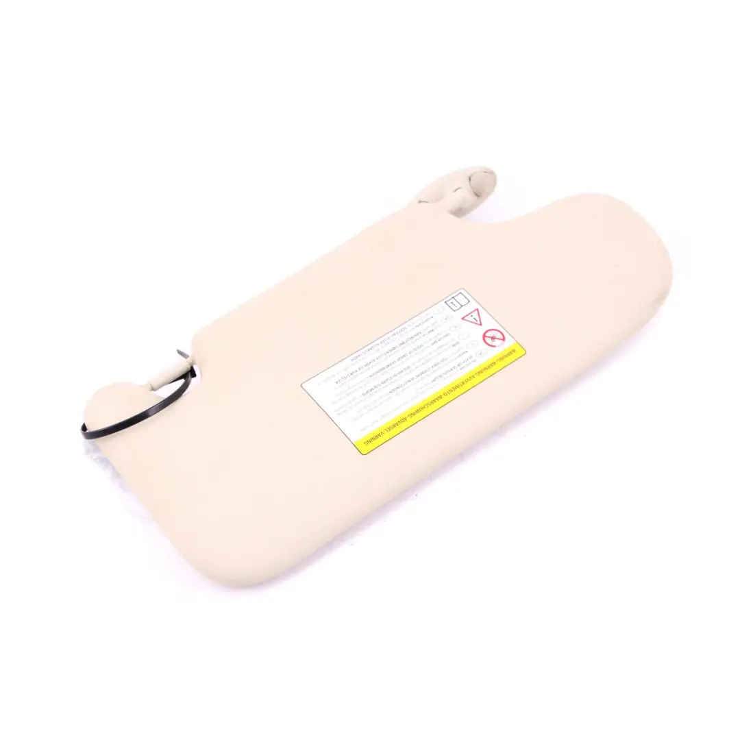 Sun Visor With Mirror Illumination Light Beige Left to Mini Countryman R60 with Part number 9812693 Mini Countryman R60 Sun Visor With Mirror Illumination Light Beige Left - SKU 9812693 - Part number 9812693