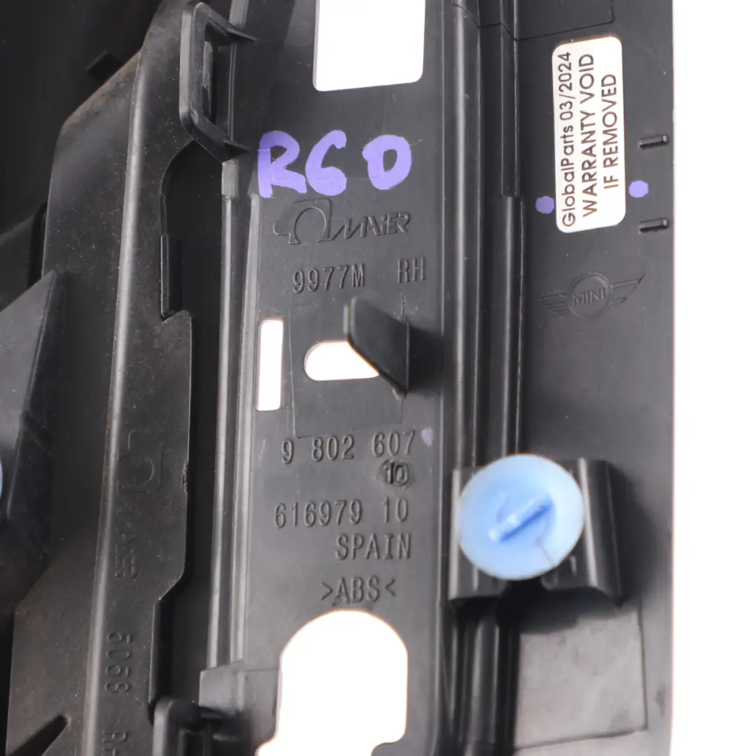 Embellecedor Intermitente Lateral Derecho Cromo 9803127 para Mini Cooper R60 R61 con número de pieza 9812906 Mini Cooper R60 R61 Embellecedor Intermitente Lateral Derecho Cromo 9803127 - SKU 9812906 - Número de pieza 9812906