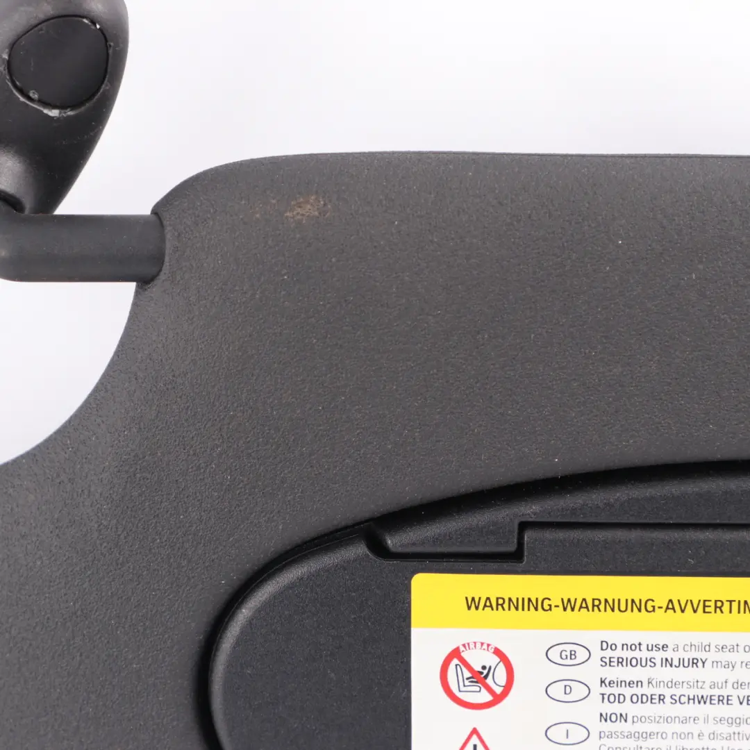 Mini Countryman R60 Sun Visor Left N/S Mirror Panel Label Light Carbon Black - SKU 9813129-2 - Part number 9813129