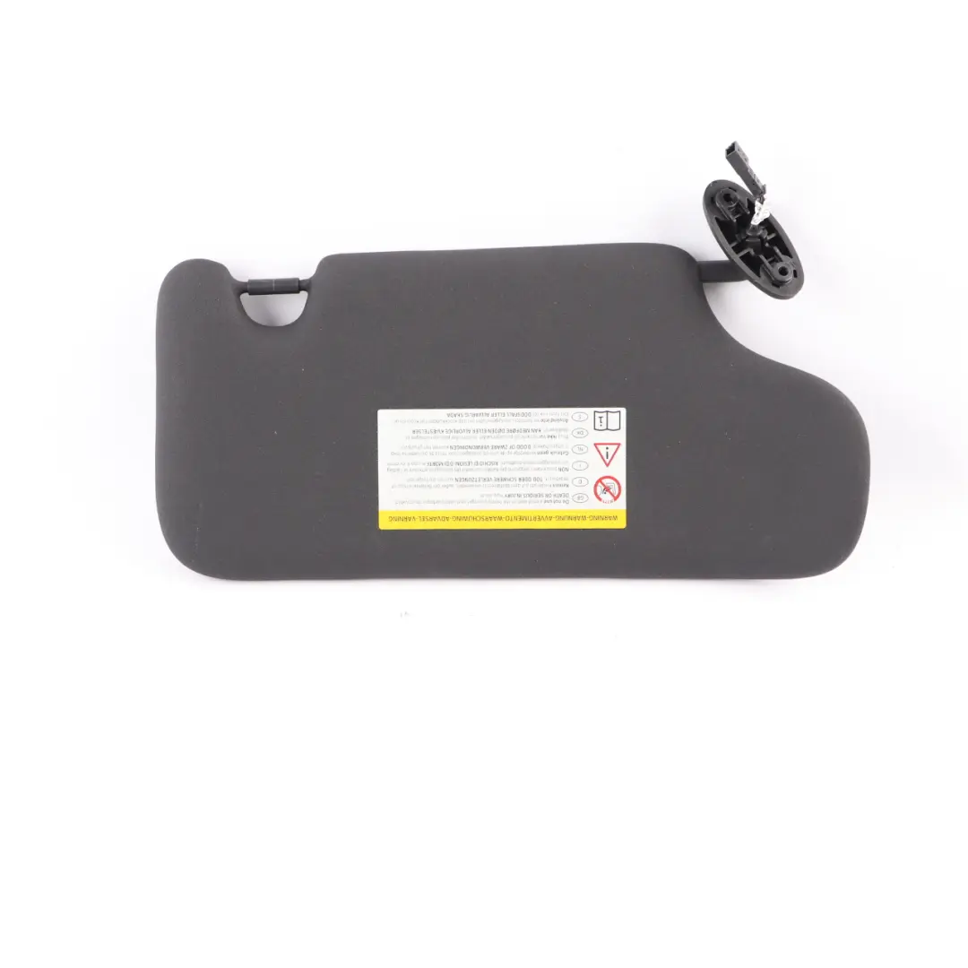 Mini Countryman R60 Sun Visor Left N/S Mirror Panel Label Light Carbon Black - SKU 9813129-2 - Part number 9813129